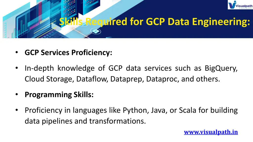 skills required for gcp data engineering