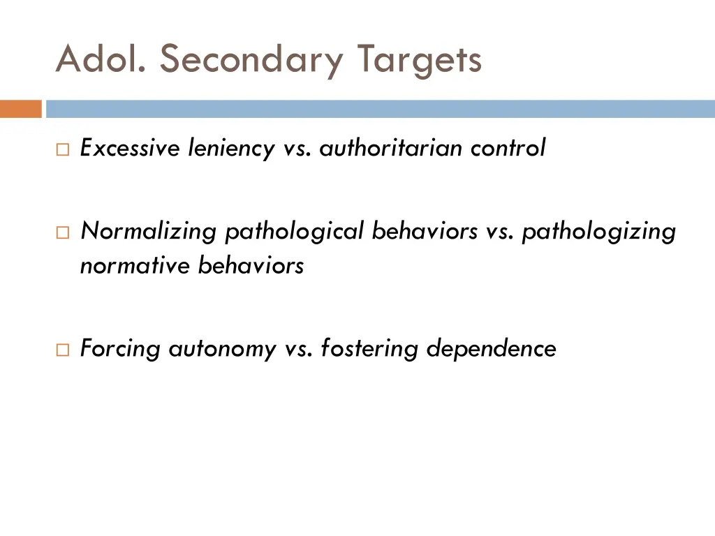 adol secondary targets