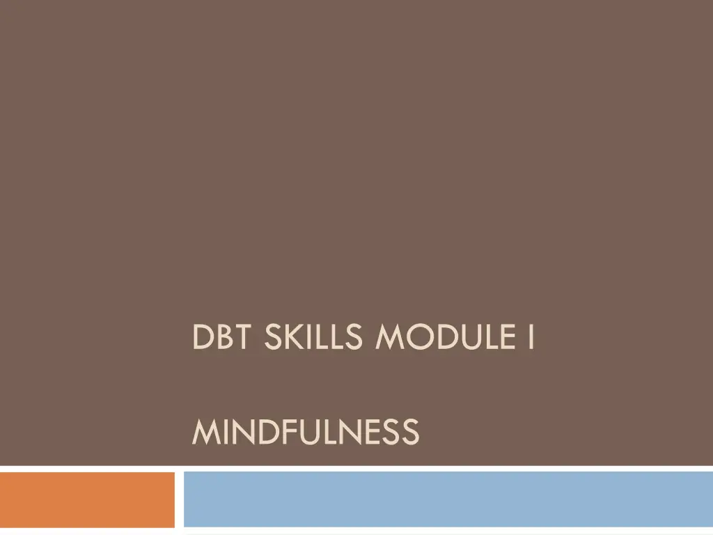 dbt skills module i