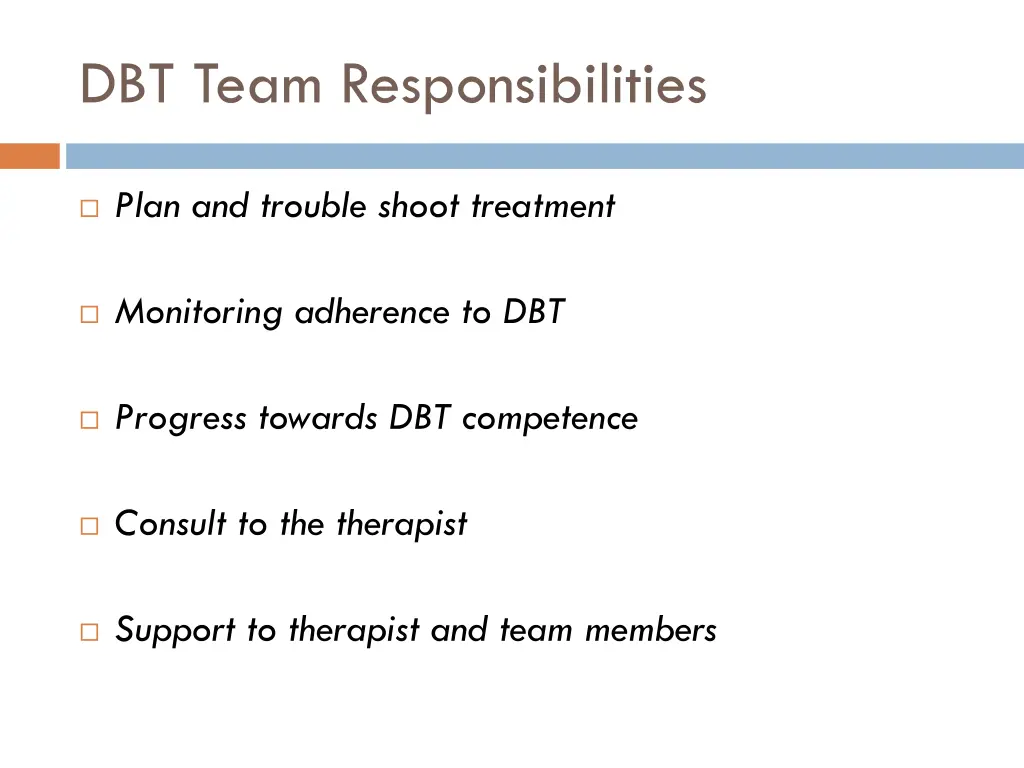 dbt team responsibilities