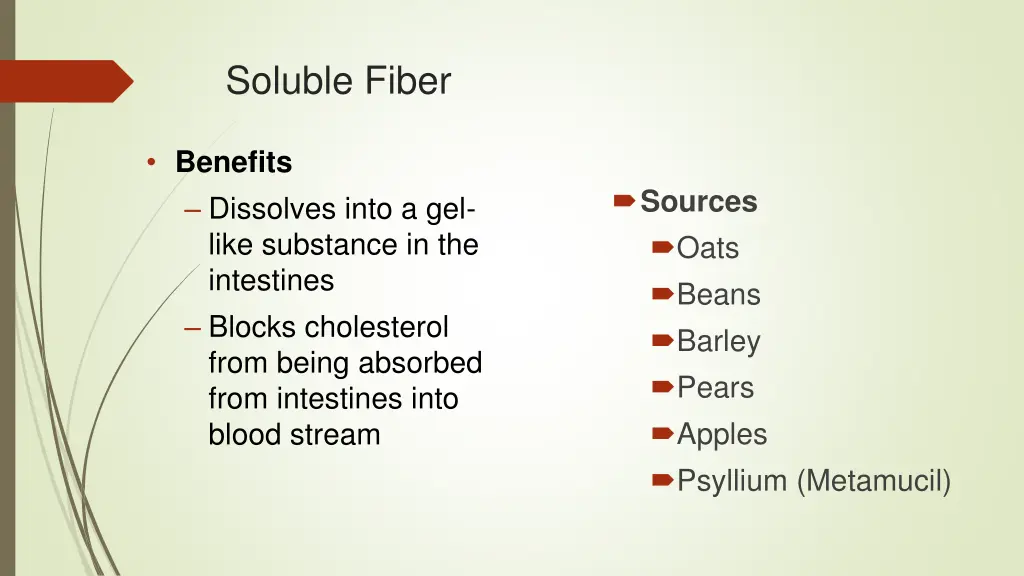 soluble fiber