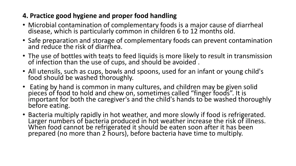 4 practice good hygiene and proper food handling