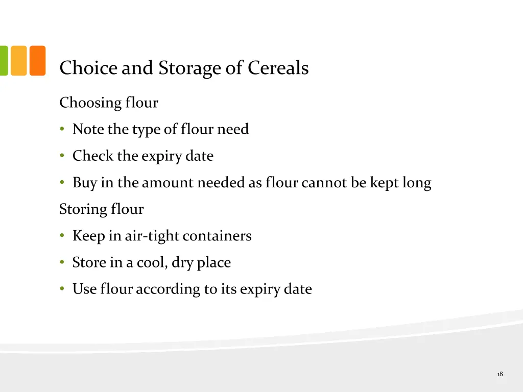 choice and storage of cereals 3