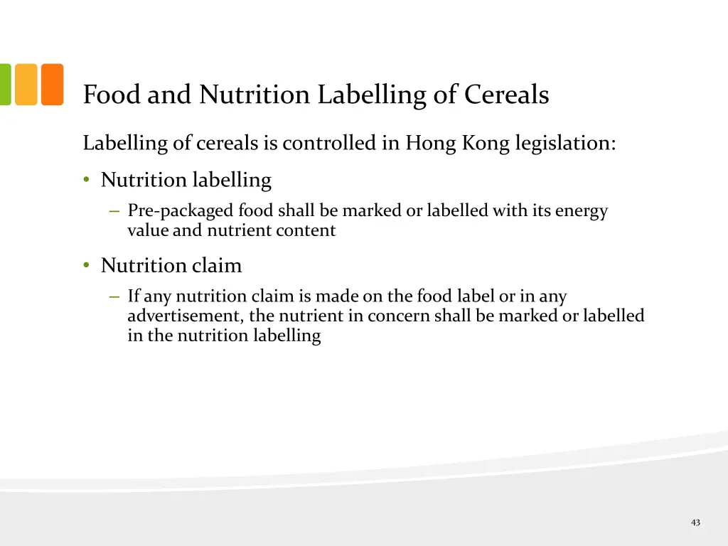 food and nutrition labelling of cereals 2