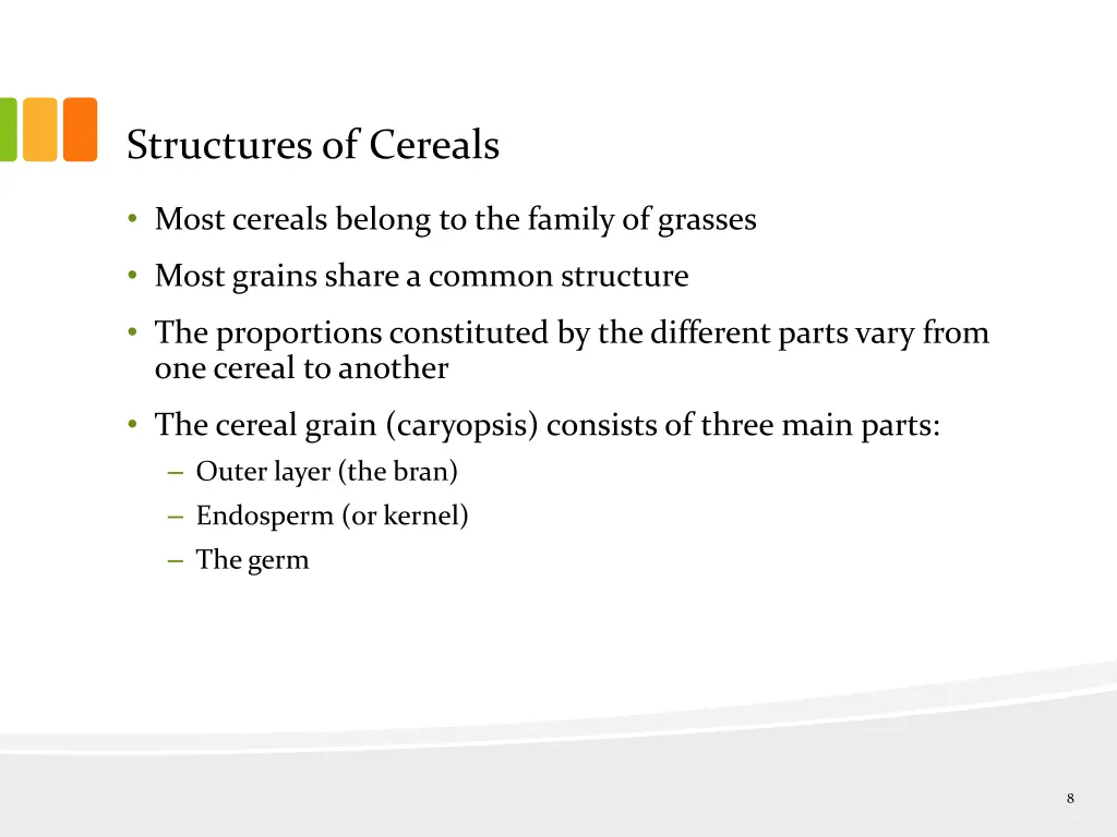 structures of cereals 1