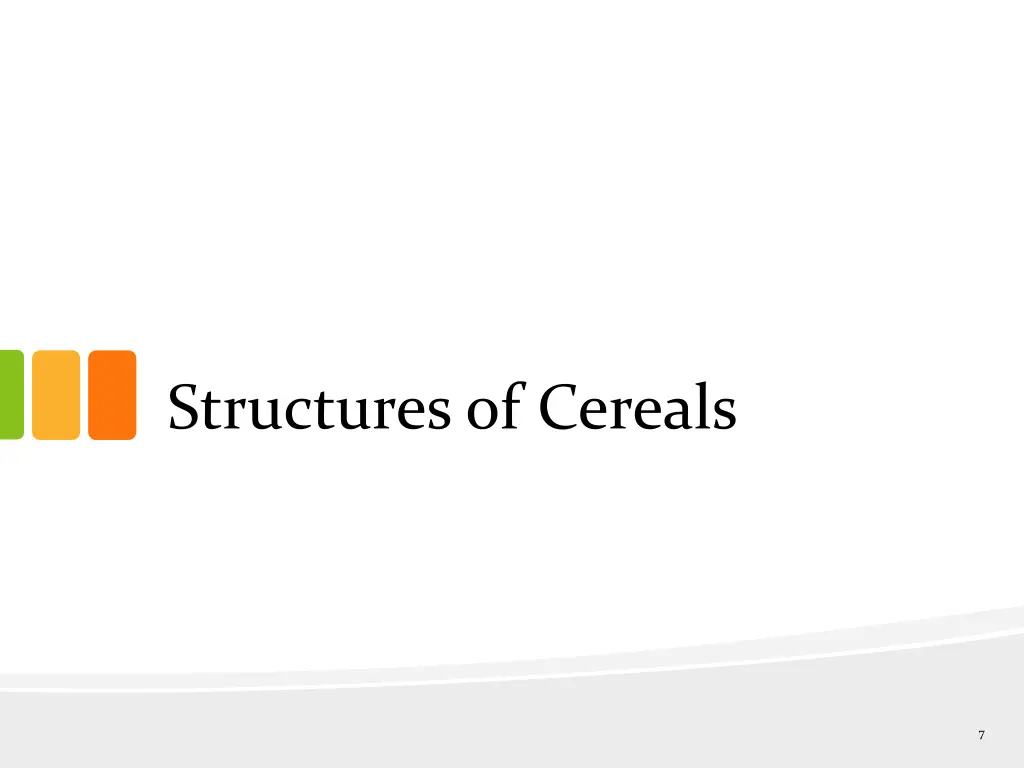 structures of cereals