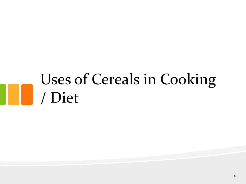 uses of cereals in cooking diet