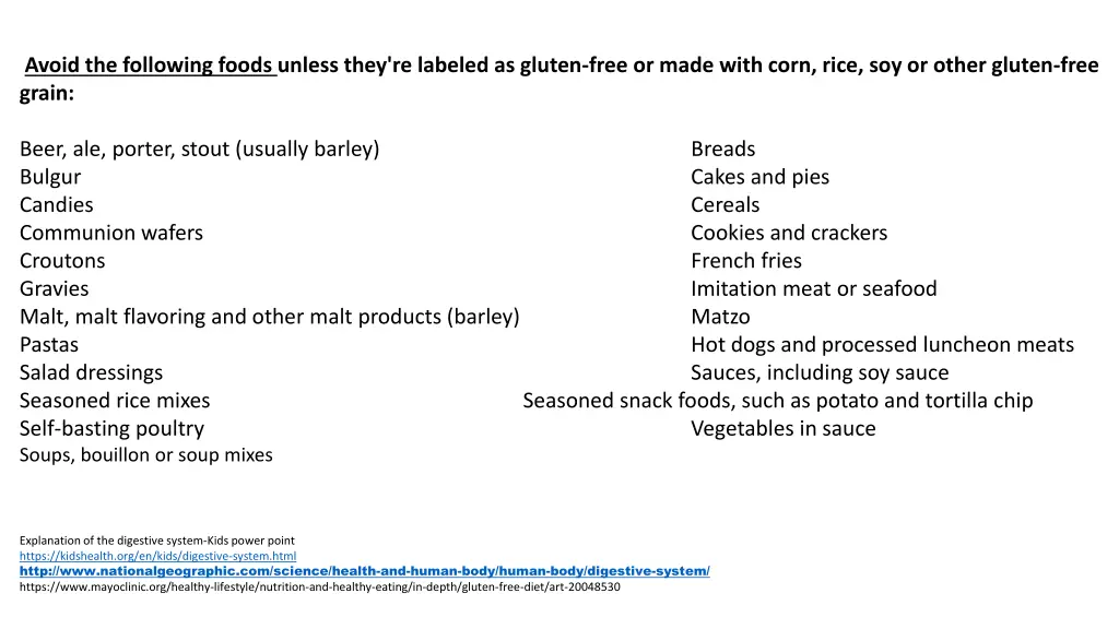 avoid the following foods unless they re labeled