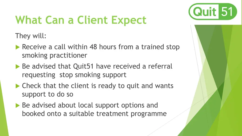 what can a client expect