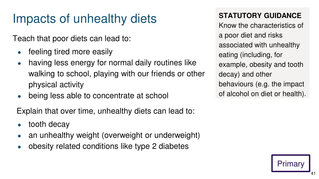 impacts of unhealthy diets 1