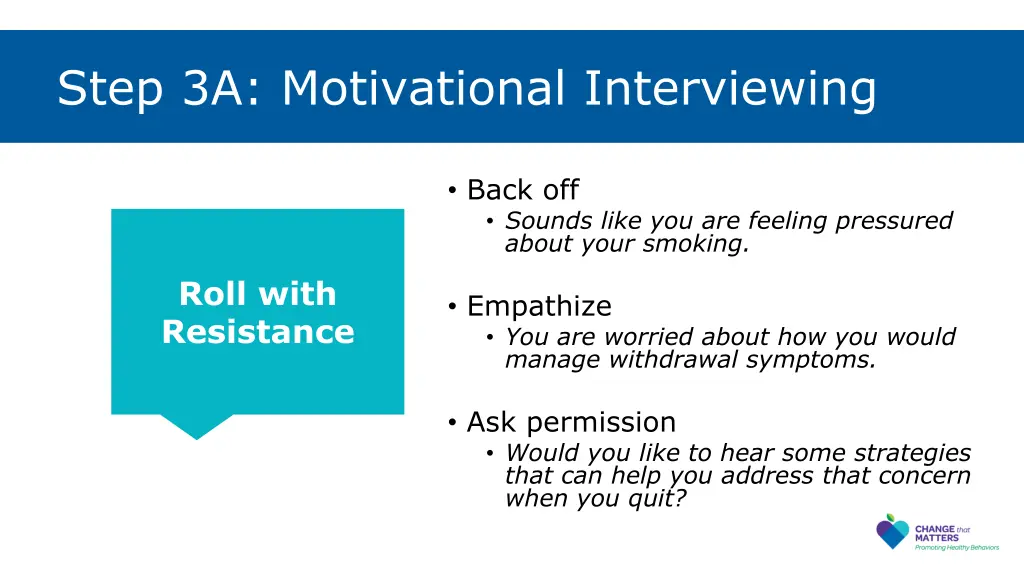 step 3a motivational interviewing 2