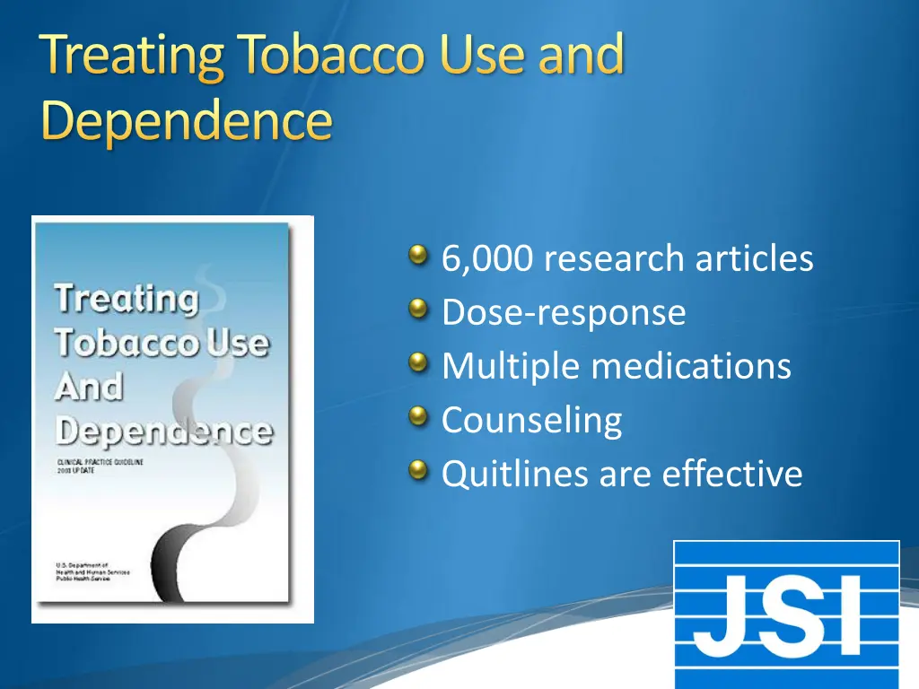 treating tobacco use and dependence