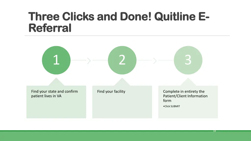 three clicks and done quitline e three clicks