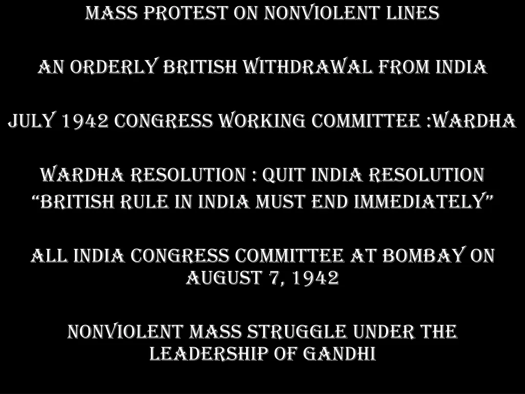 mass protest on nonviolent lines