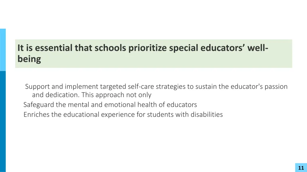 it is essential that schools prioritize special