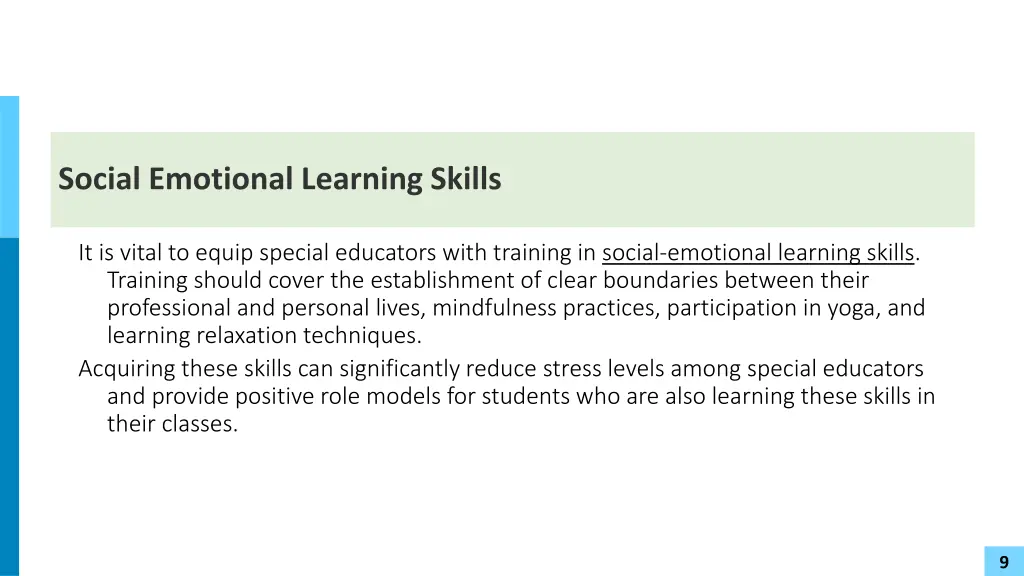 social emotional learning skills