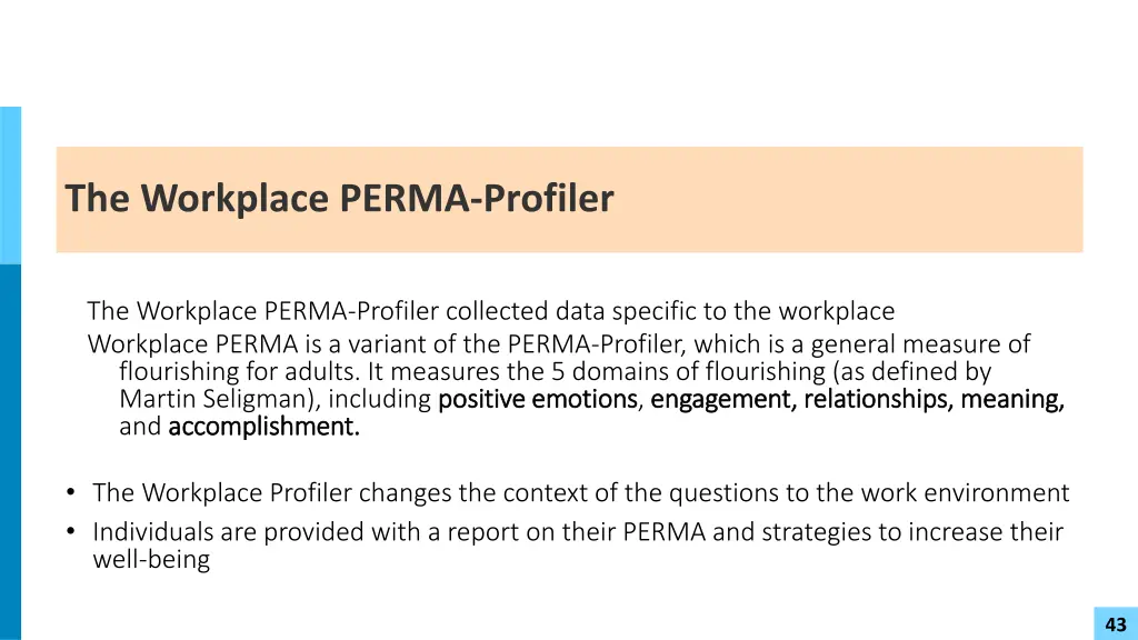 the workplace perma profiler