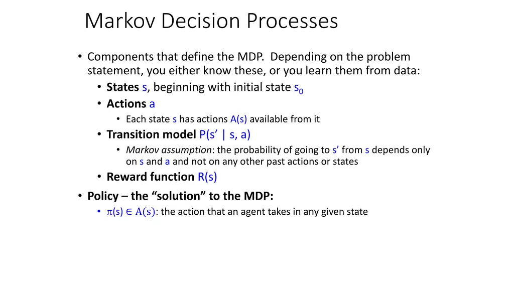 markov decision processes 1