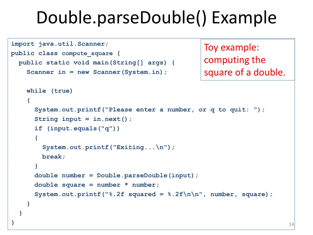 double parsedouble example