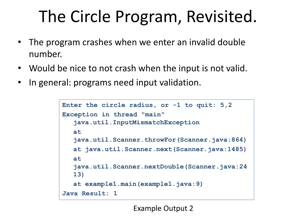 the circle program revisited 2