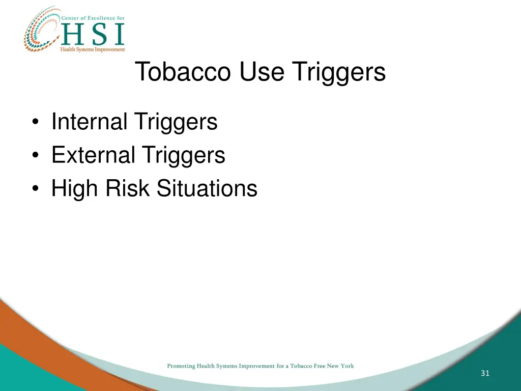 tobacco use triggers