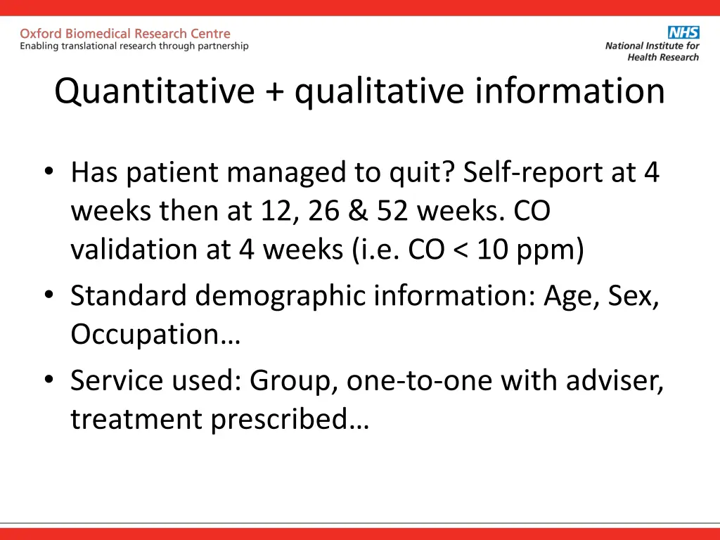 quantitative qualitative information