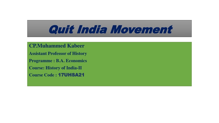 quit india movement quit india movement