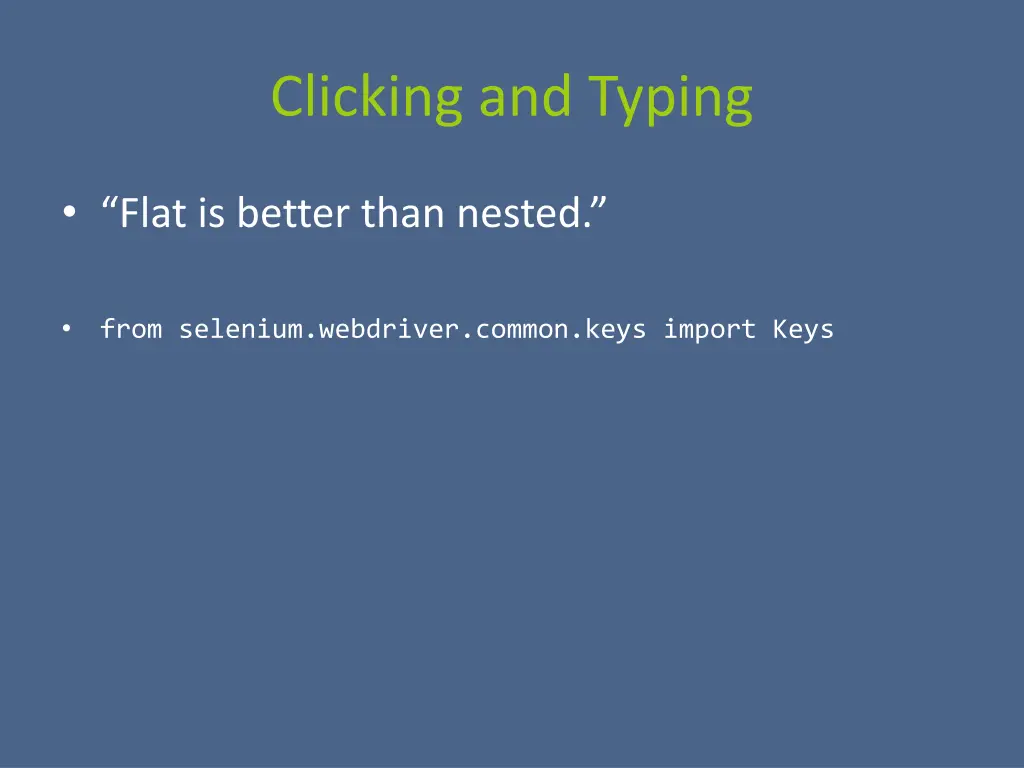 clicking and typing 2