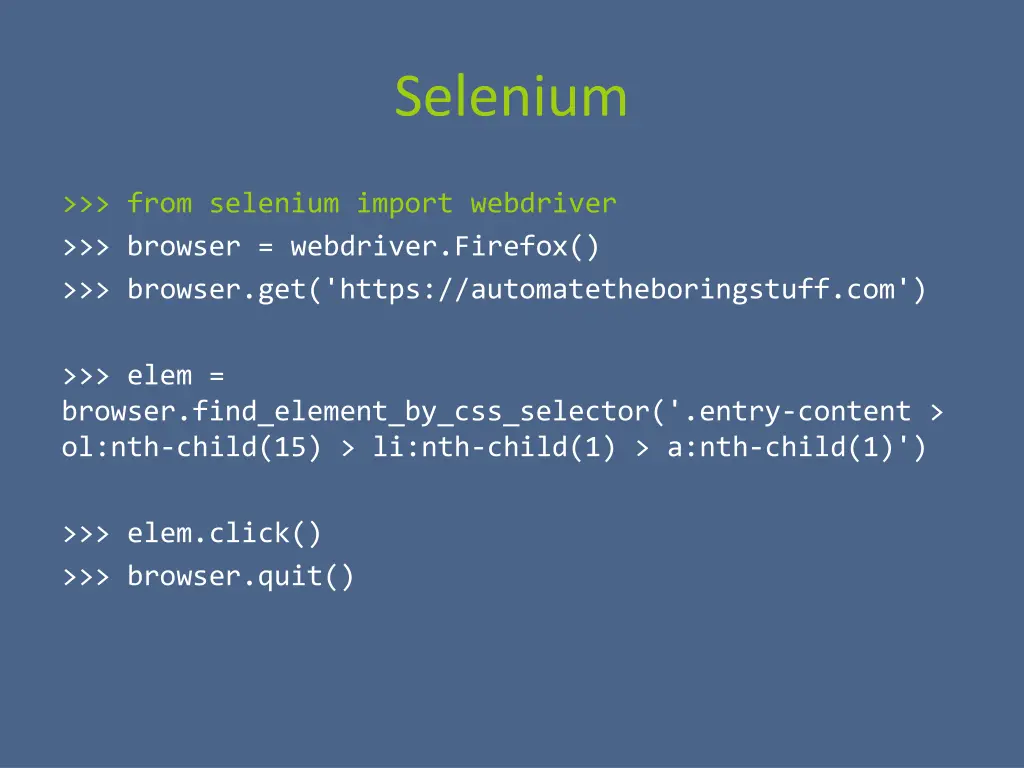 selenium 2