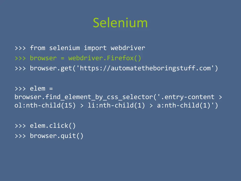 selenium 3