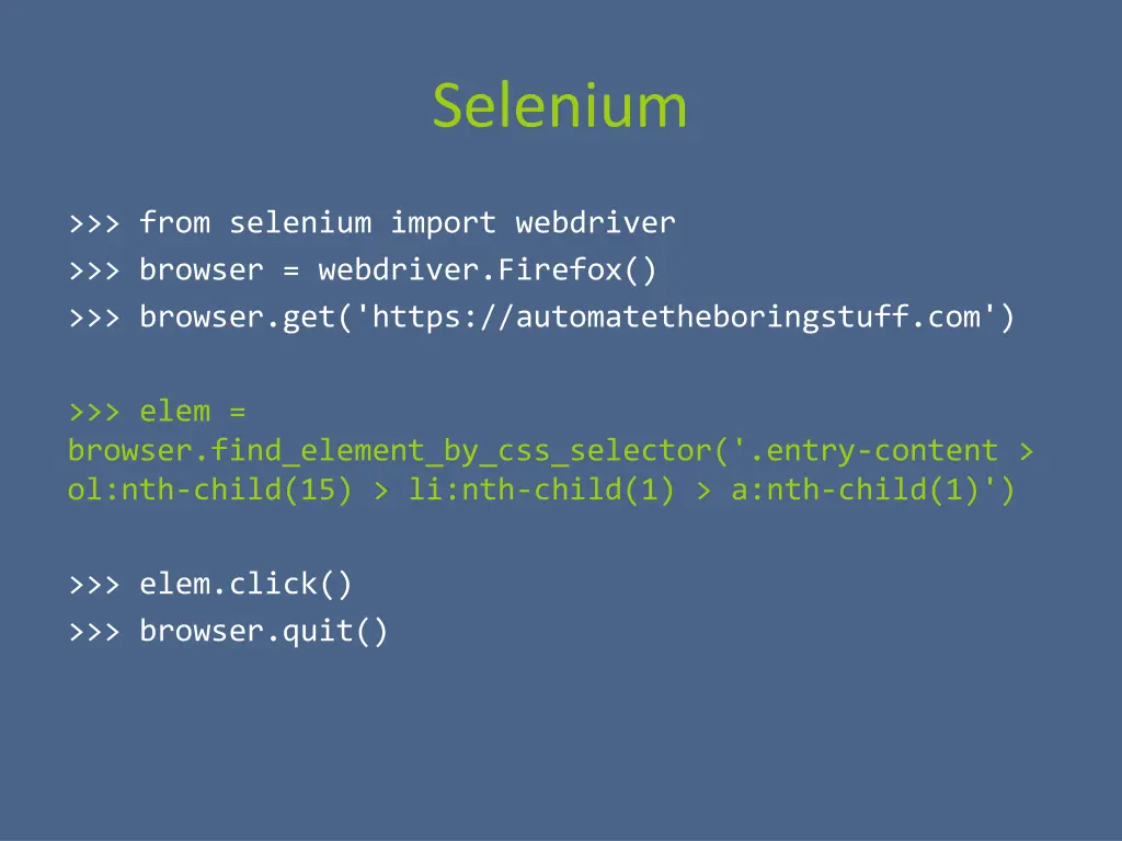 selenium 5