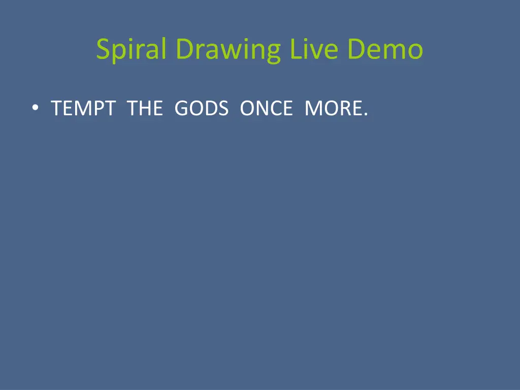 spiral drawing live demo