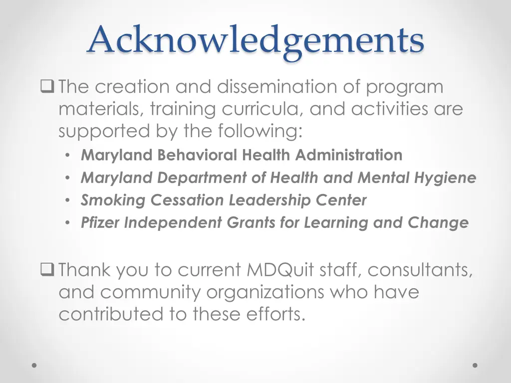 acknowledgements