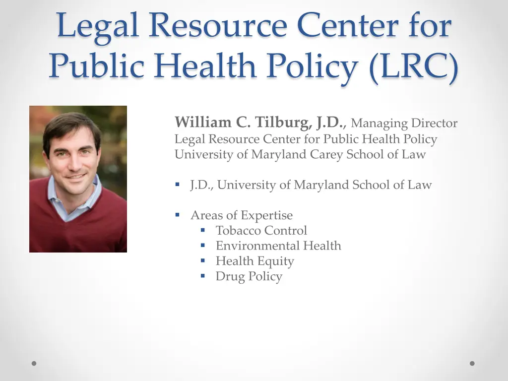 legal resource center for public health policy lrc