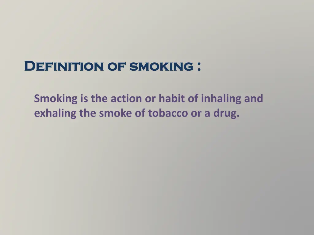 definition of smoking definition of smoking