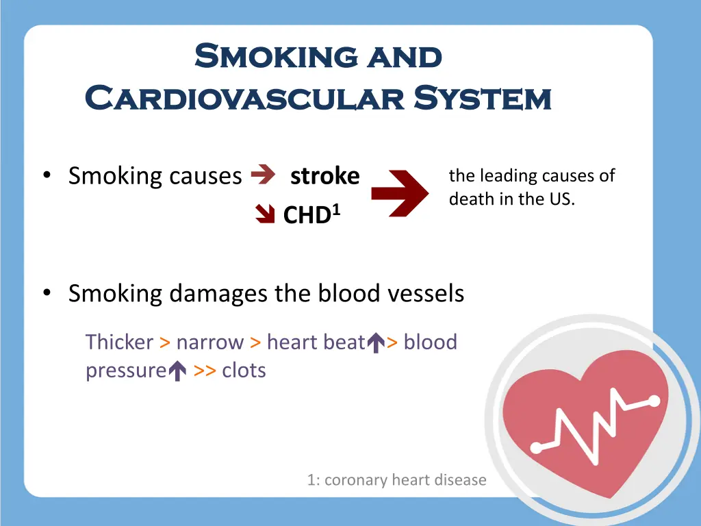 smoking smoking and cardiovascular cardiovascular