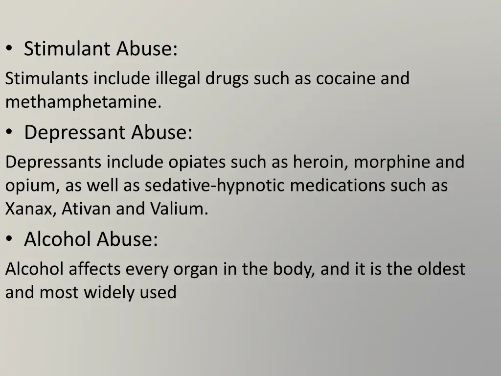 stimulant abuse stimulants include illegal drugs