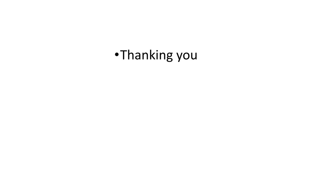 thanking you