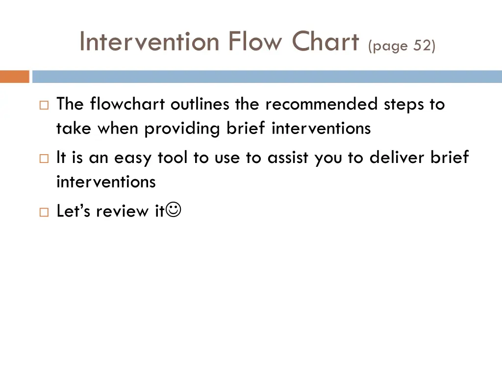 intervention flow chart page 52