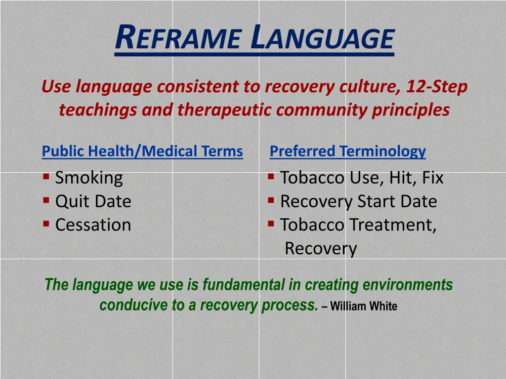 r eframe l anguage