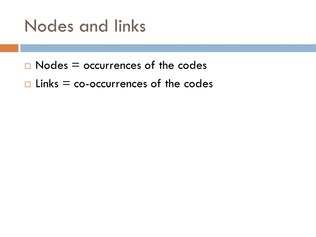 nodes and links