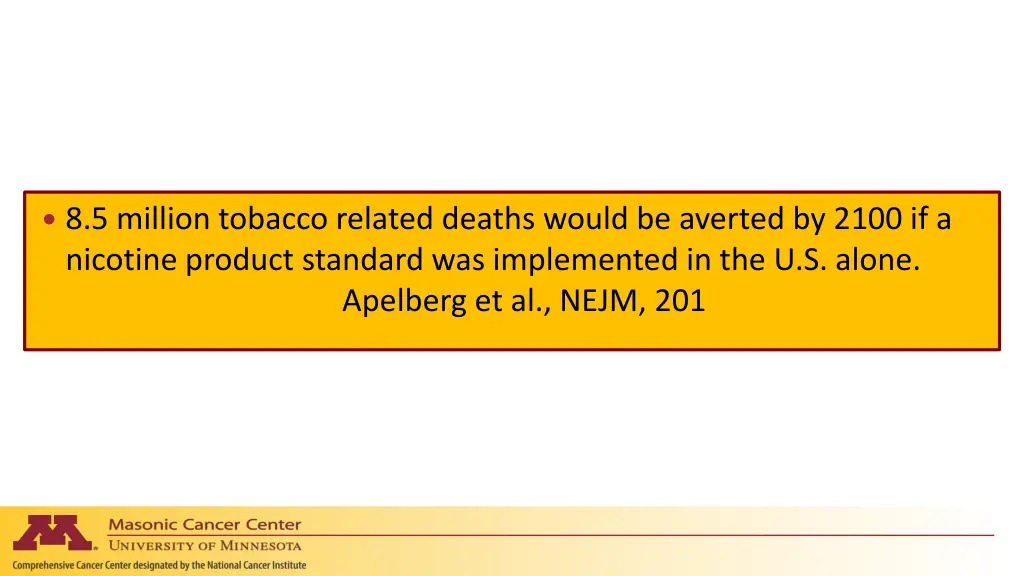 8 5 million tobacco related deaths would