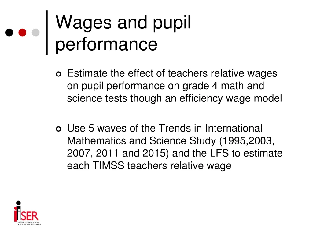 wages and pupil performance