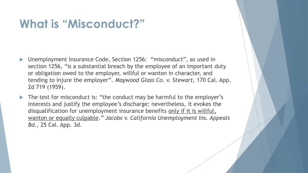 what is misconduct