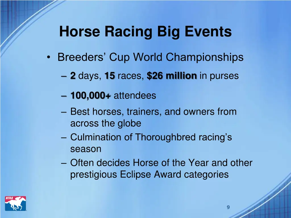 horse racing big events