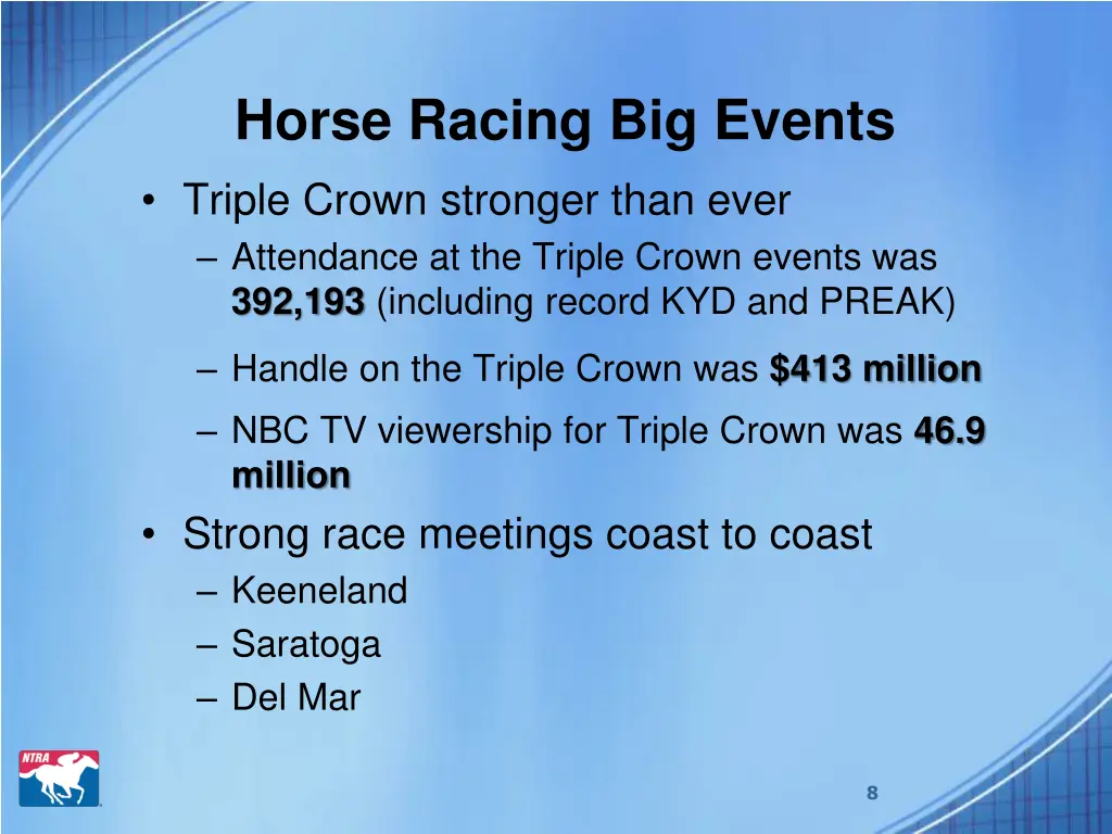 horse racing big events triple crown stronger