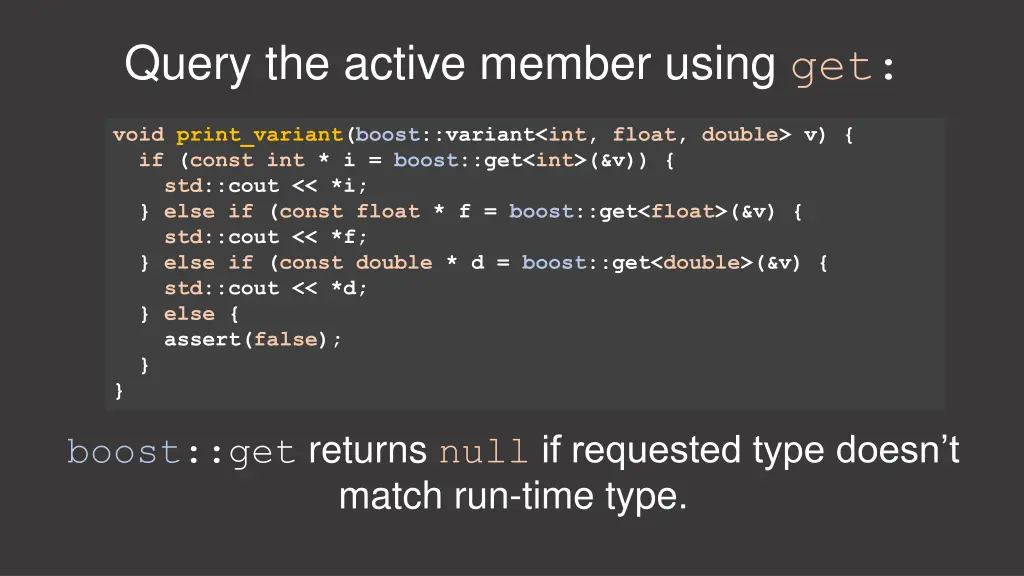 query the active member using get