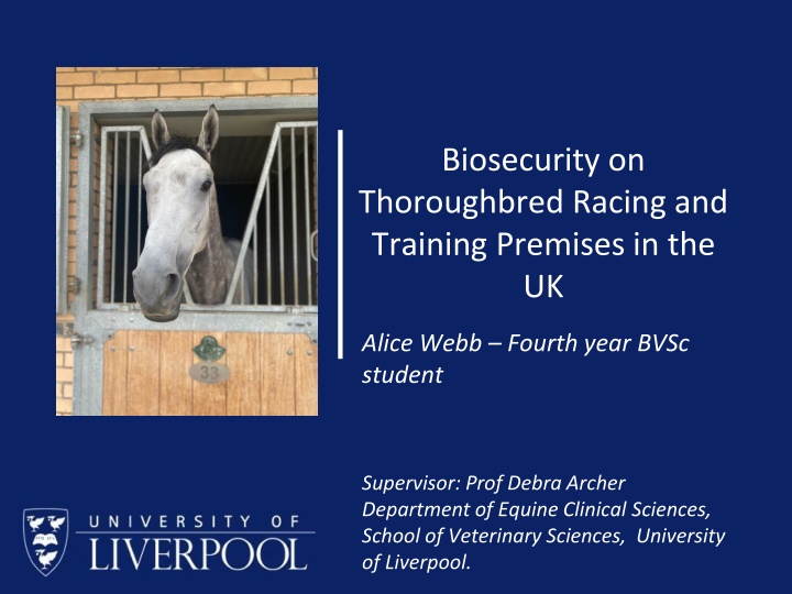 biosecurity on thoroughbred racing and training