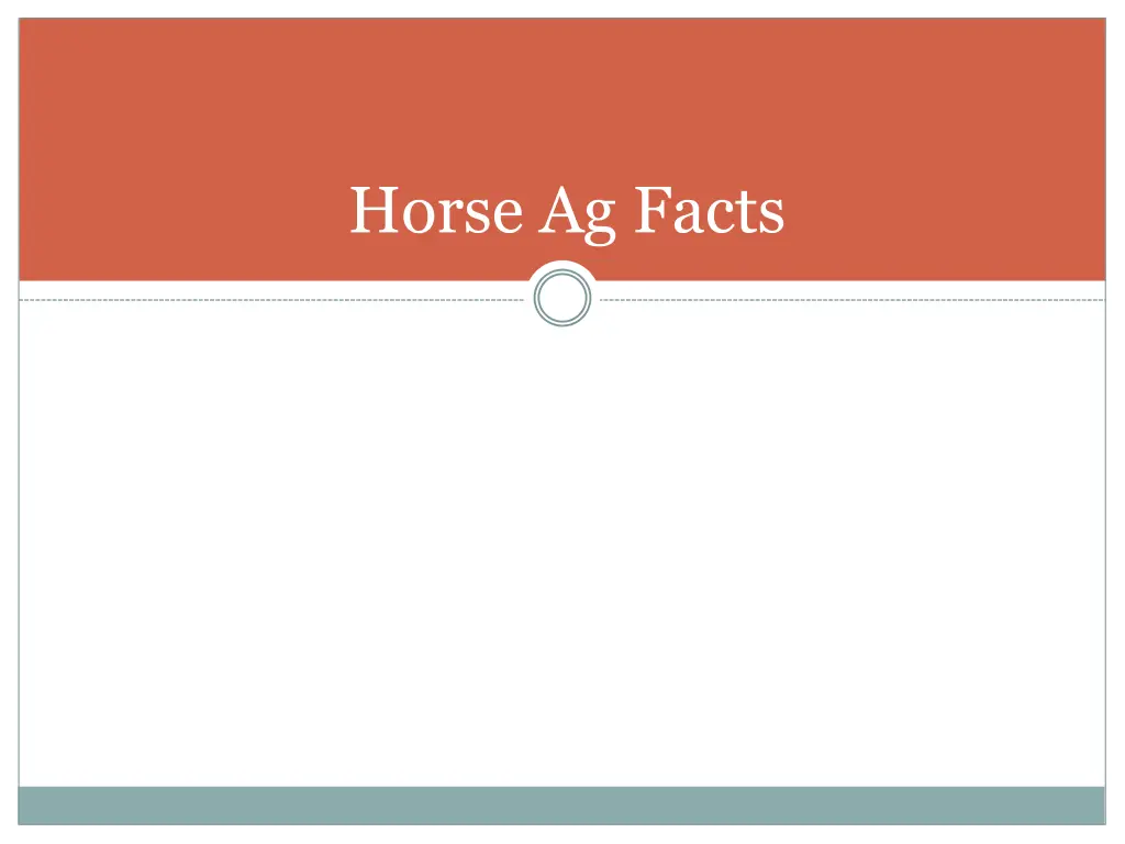 horse ag facts