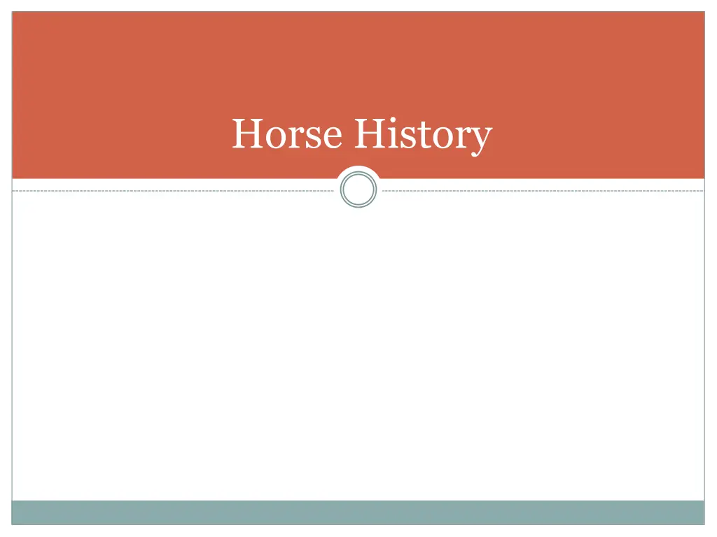 horse history